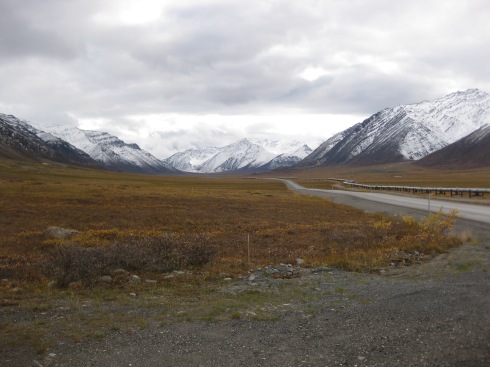 Looking at the Brooks Range, just North of Atigun Pass. This is near Toolik Lake and not far from where we were camped.